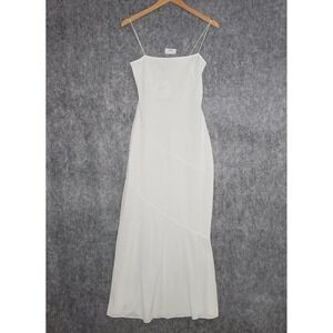 PRINCESS POLLY Andros Maxi Dress White Spaghetti Strap Bodycon Size US 6 AU 10